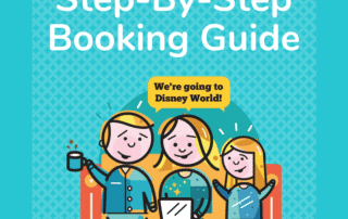 An illustration of a family sitting on a sofa having fun planning their Disney World vacation with MousePlanner.