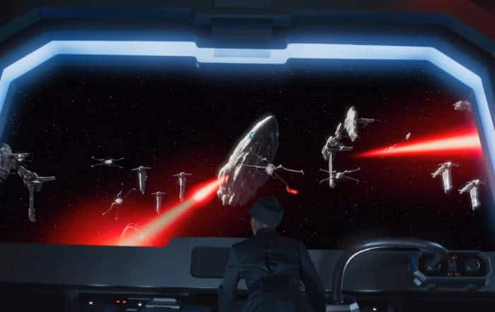 Screenshot from Teaser Trailer for Star Wars: Rise of the Resistance