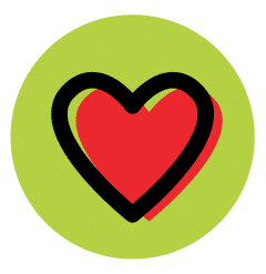 Green heart icon